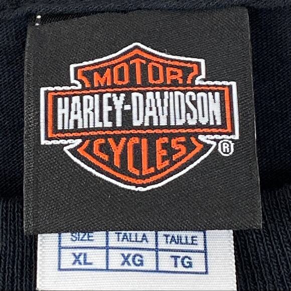 Harley Davidson Annapolis MD Men’s XL Tee Shirt Black Embroidered Logo - Picture 3 of 7